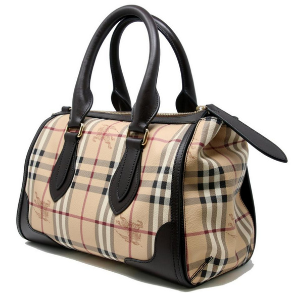 NWT Authentic Burberry Haymarket Gladstone Bag - Picture 3 of 7